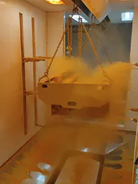 Automatic Powder Coating Case for a Large Automotive Parts Manufacturer