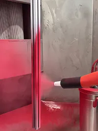 Powder Coating of Aluminum Profiles